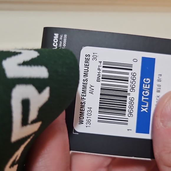 Under Armour Women’s Mid Crossback Sports Bra: GREEN: NEW WITH TAGS: SIZE XL - Picture 3 of 5